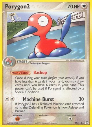 Porygon2 (25/113) [EX: Delta Species] Pokemon Single Pokémon