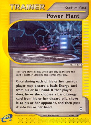 Power Plant (/147) Reverse Holofoil [Vintage: Aquapolis] Pokemon Single Pokémon