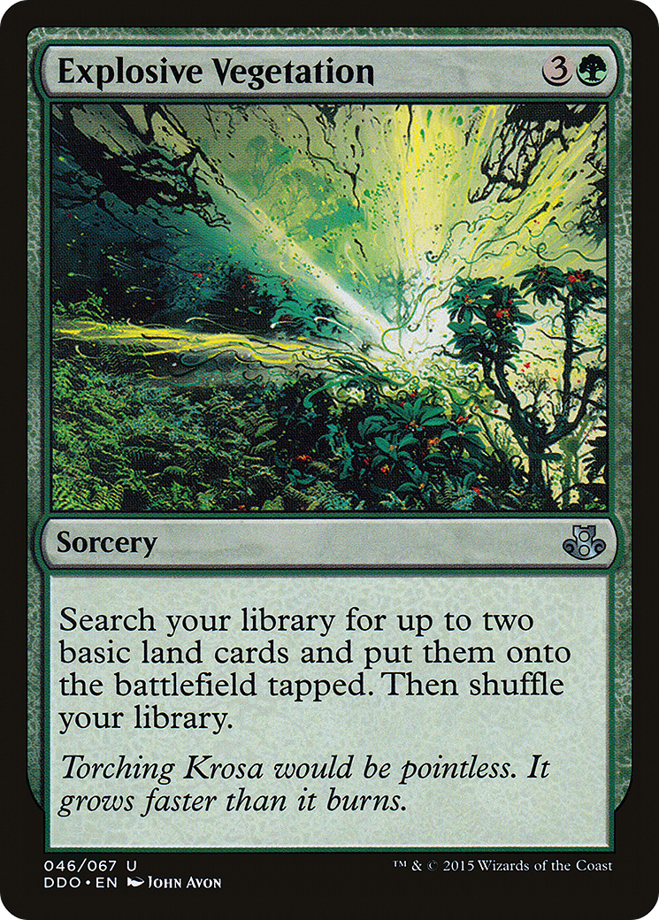 Explosive Vegetation (DDO-046) [Misc] Duel Decks: Elspeth vs. Kiora MTG Single Wizards of the Coast