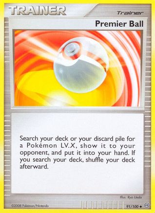 Premier Ball (91/100) Reverse Holofoil [DP: Stormfront] Pokemon Single Pokémon
