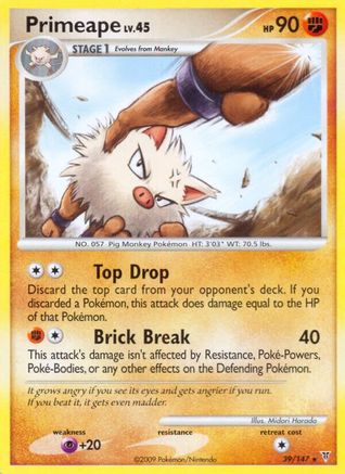 Primeape (/147) Reverse Holofoil [Platinum: Supreme Victors] Pokemon Single Pokémon