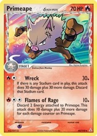 Primeape (Delta Species) (50/110) Reverse Holofoil [Holon Phantoms] Pokemon Single Pokémon