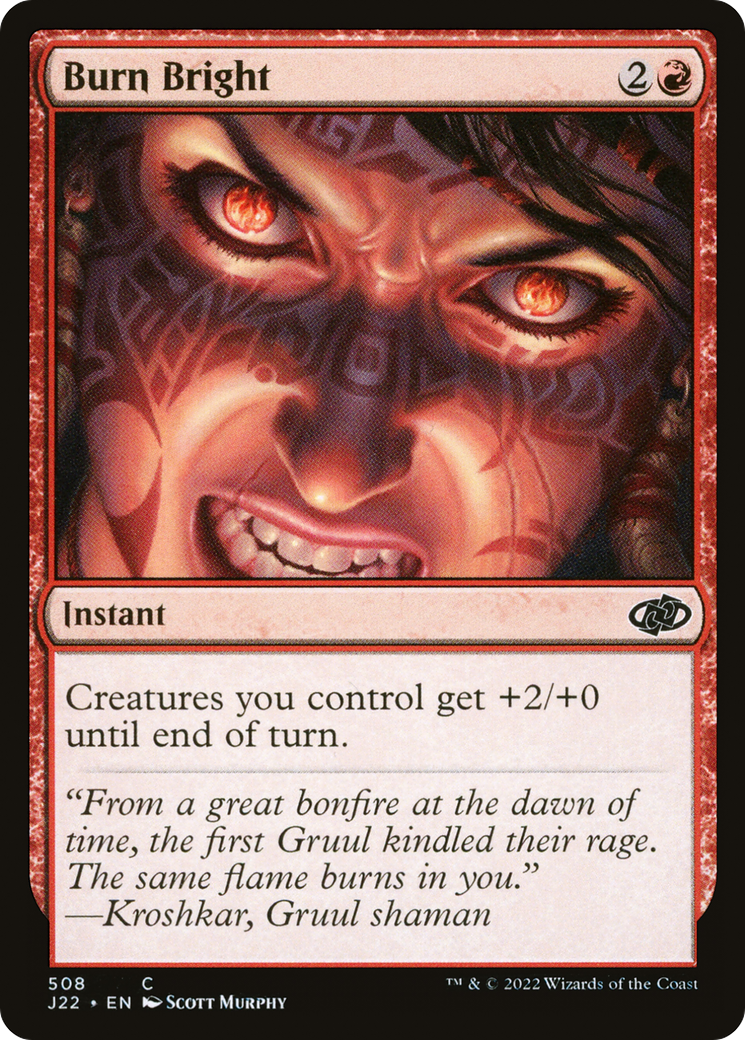 Burn Bright (J22-508) [Jumpstart 2022] MTG Single Wizards of the Coast
