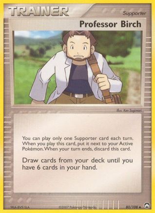 Professor Birch (80/108) - [EX: Power Keepers] Pokemon Single Pokémon