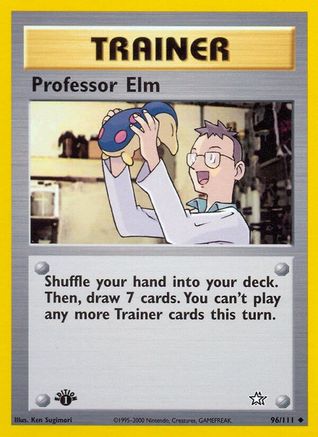 Professor Elm (96/111) 1st Edition [Vintage: Neo Genesis] Pokemon Single Pokémon