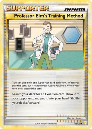 Professor Elm's Training Method (100/123) Reverse Holofoil [HGSS: Base Set] Pokemon Single Pokémon