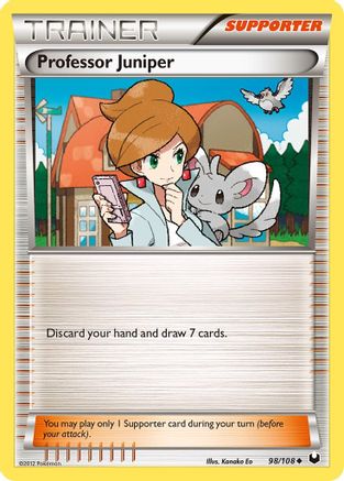 Professor Juniper (98/108) - [BW: Dark Explorers] Pokemon Single Pokémon