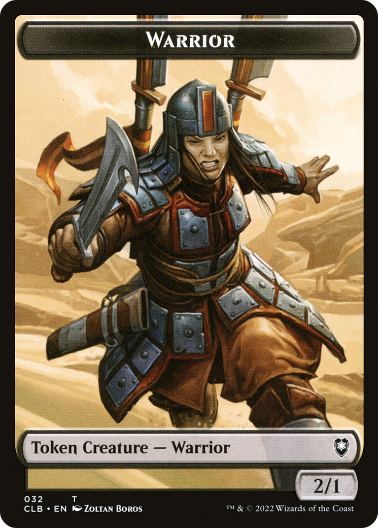 Warrior (TCLB-032) [Tokens] Battle for Baldur's Gate Tokens MTG Single Wizards of the Coast