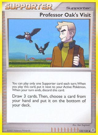 Professor Oak's Visit (/132) Reverse Holofoil [DP: Secret Wonders] Pokemon Single Pokémon