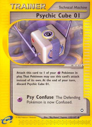 Psychic Cube 01 (/147) Reverse Holofoil [Vintage: Aquapolis] Pokemon Single Pokémon