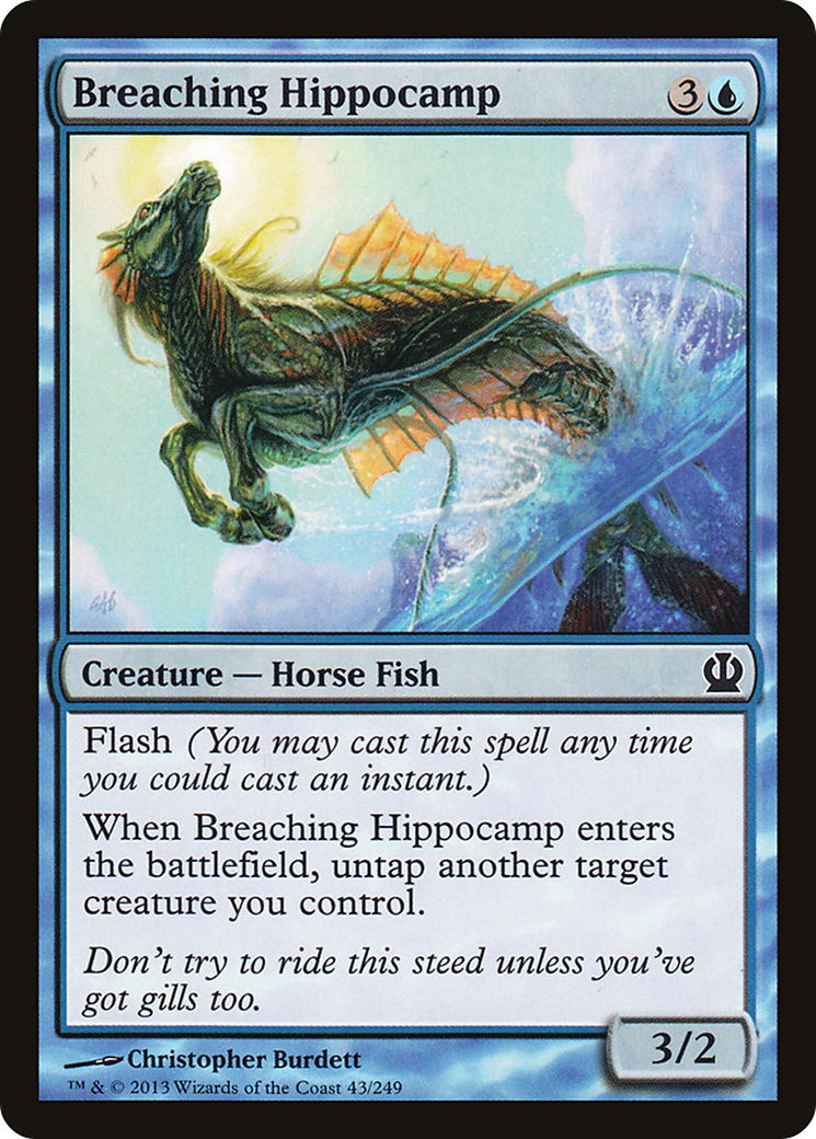 Breaching Hippocamp (THS-043) [Theros] MTG Single Wizards of the Coast