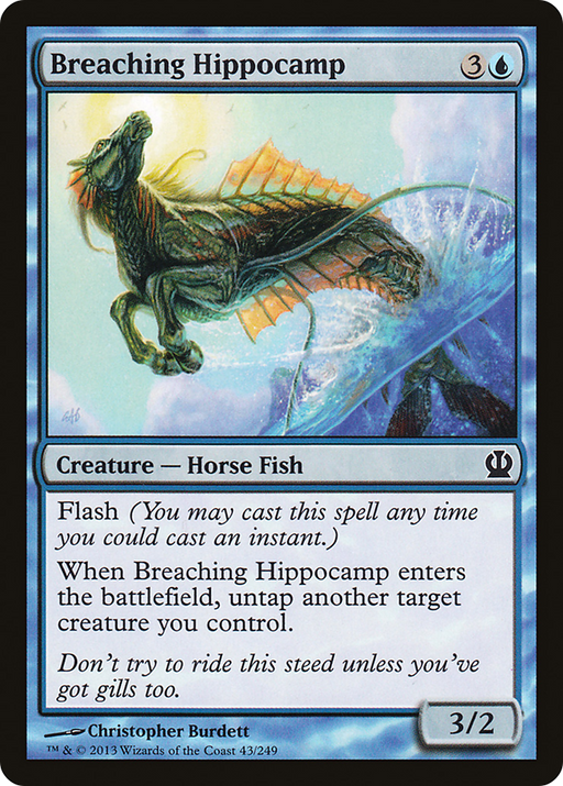 Breaching Hippocamp (THS-043) [Theros] MTG Single Wizards of the Coast