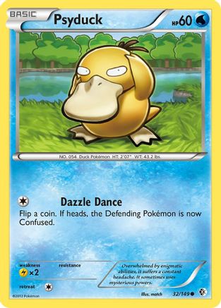 Psyduck (32) (/149) Reverse Holofoil [BW: Boundaries Crossed] Pokemon Single Pokémon