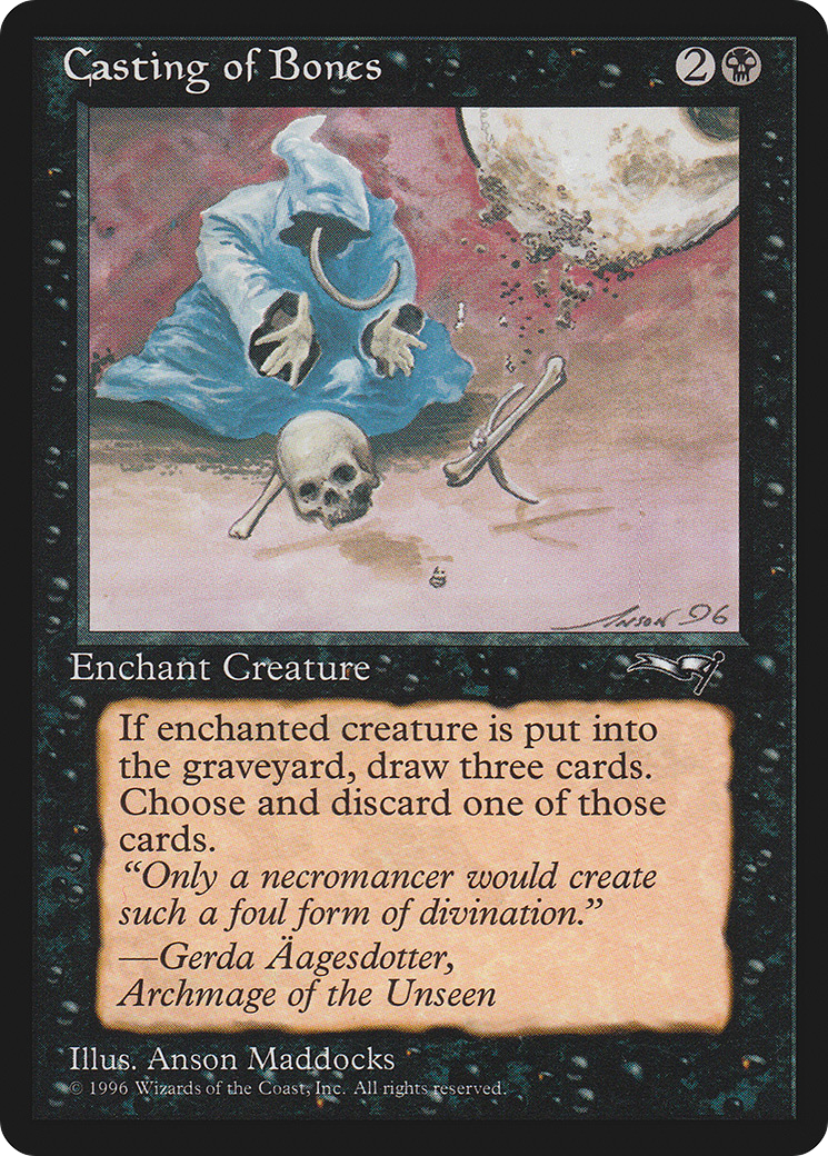 Casting of Bones (Hooded Figure) (ALL-003) [Alliances] MTG Single Wizards of the Coast