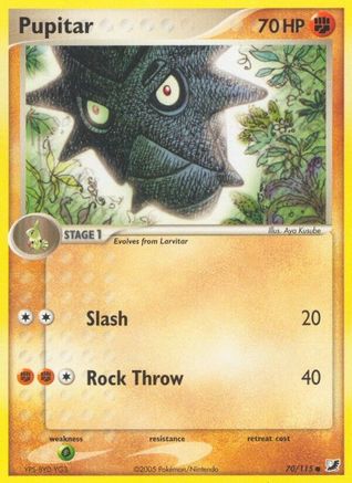 Pupitar (/115) Reverse Holofoil [EX: Unseen Forces] Pokemon Single Pokémon