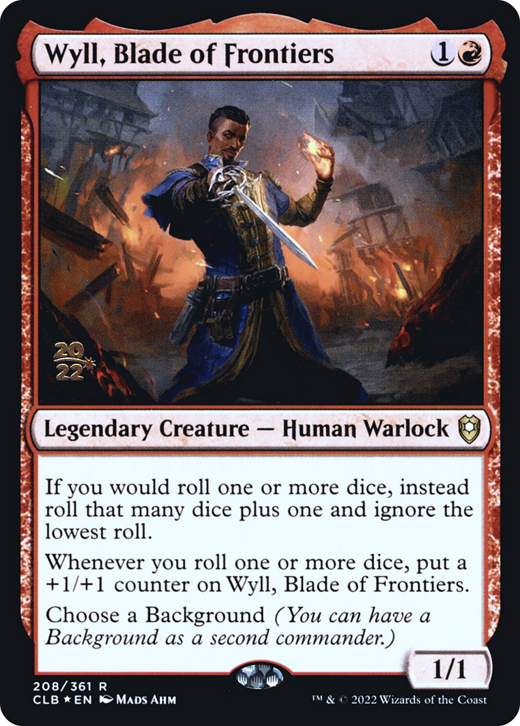 Wyll, Blade of Frontiers (PRE-208) [Battle for Baldur's Gate Promos] Foil MTG Single Wizards of the Coast
