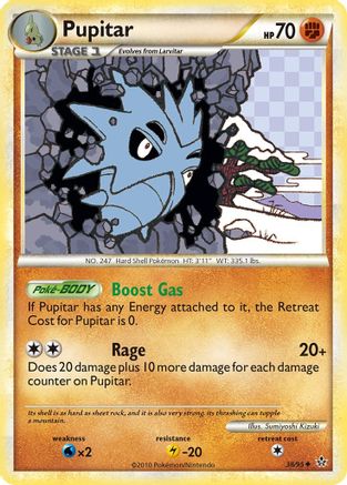 Pupitar (38) (/95) Reverse Holofoil [HGSS: Unleashed] Pokemon Single Pokémon
