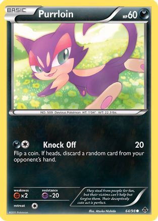 Purrloin (/98) Reverse Holofoil [BW: Emerging Powers] Pokemon Single Pokémon