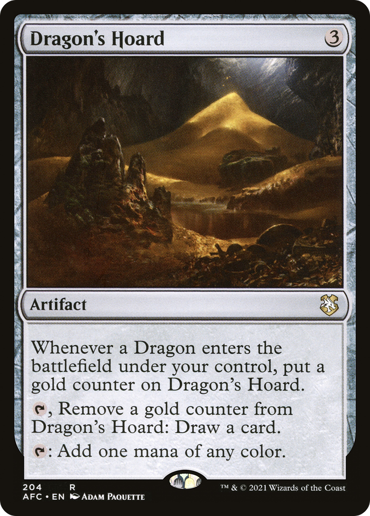 Dragon's Hoard [Dungeons & Dragons: Adventures in the Forgotten Realms Commander] MTG Single Magic: The Gathering
