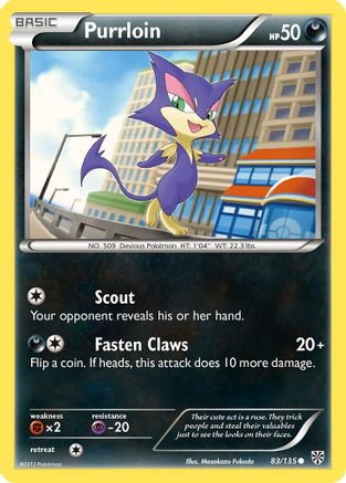 Purrloin (83) (/135) [BW: Plasma Storm] Pokemon Single Pokémon