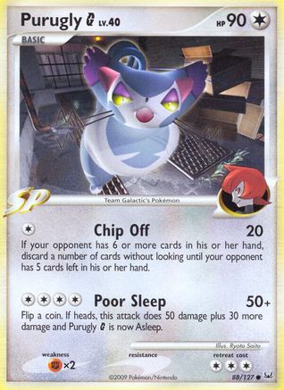 Purugly G (/127) Reverse Holofoil [Platinum: Base set] Pokemon Single Pokémon