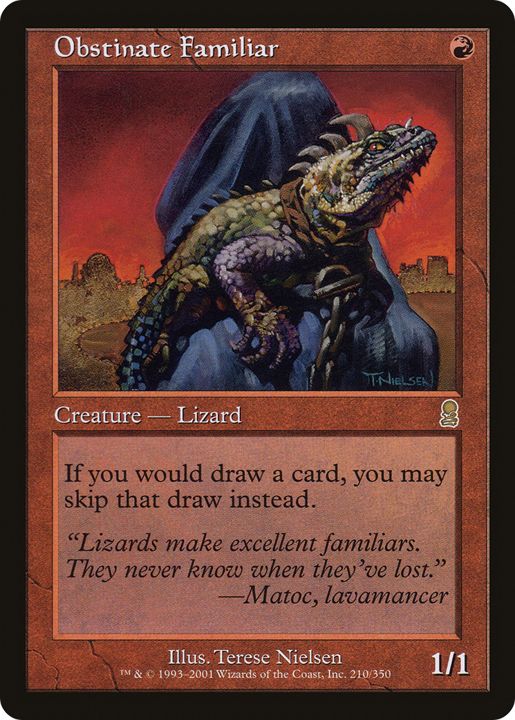 Obstinate Familiar (ODY-210) [Odyssey] MTG Single Wizards of the Coast