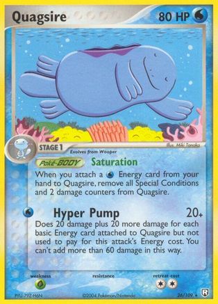 Quagsire (26/109) Reverse Holofoil [EX: Team Rocket Returns] Pokemon Single Pokémon