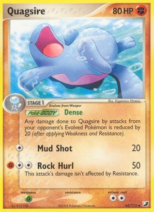 Quagsire (/115) [EX: Unseen Forces] Pokemon Single Pokémon