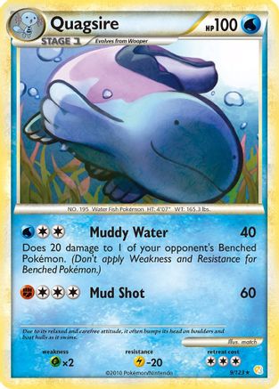 Quagsire (9/123) Holofoil [HGSS: Base Set] Pokemon Single Pokémon