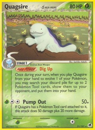 Quagsire (Delta Species) (21/101) [EX: Dragon Frontiers] Pokemon Single Pokémon