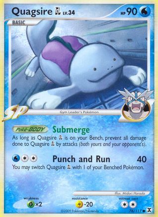 Quagsire GL (76/111) Reverse Holofoil [Platinum: Rising Rivals] Pokemon Single Pokémon