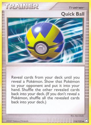 Quick Ball (114/123) Reverse Holofoil [DP: Mysterious Treasures] Pokemon Single Pokémon