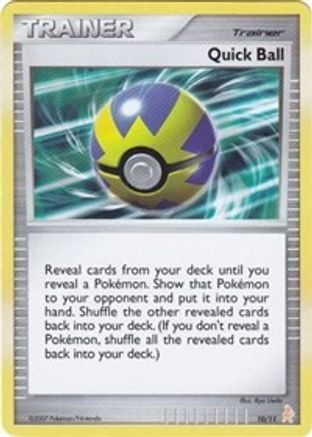 Quick Ball () [DP: Trainer Kit Manaphy & Lucario] Pokemon Single Pokémon