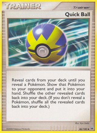 Quick Ball (86/100) Reverse Holofoil [DP: Majestic Dawn] Pokemon Single Pokémon