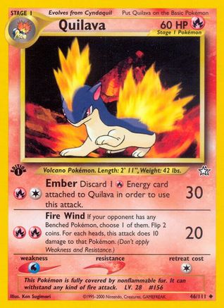 Quilava (46/111) 1st Edition [Vintage: Neo Genesis] Pokemon Single Pokémon