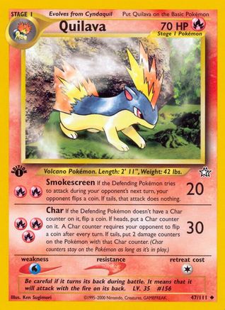 Quilava (47/111) 1st Edition [Vintage: Neo Genesis] Pokemon Single Pokémon