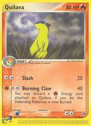 Quilava (/100) Reverse Holofoil [EX: Sandstorm] Pokemon Single Pokémon