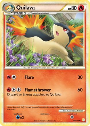 Quilava (49/123) [HGSS: Base Set] Pokemon Single Pokémon