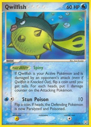 Qwilfish 27/109 [EX: Team Rocket Returns] Pokemon Single Pokémon