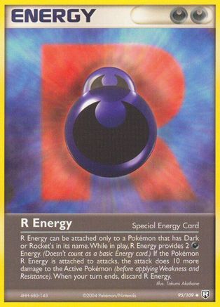 R Energy (95/109) Reverse Holofoil [EX: Team Rocket Returns] Pokemon Single Pokémon