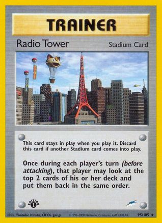 Radio Tower (/105) 1st Edition [Vintage: Neo Destiny] Pokemon Single Pokémon