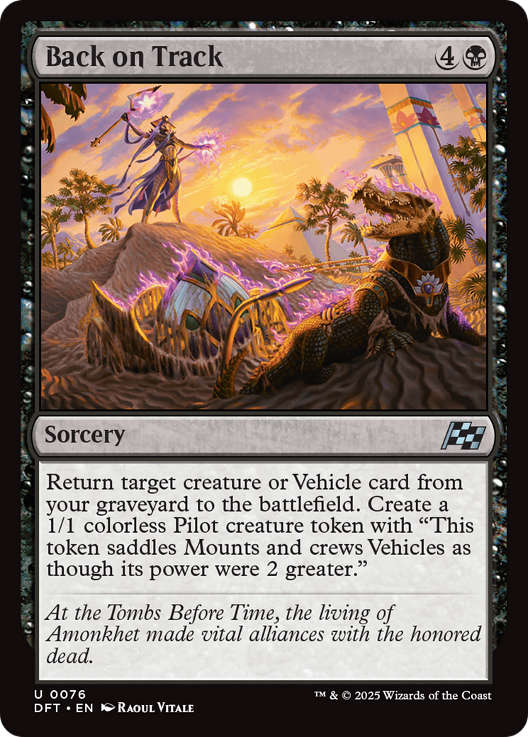 Back on Track (DFT-076) [Aetherdrift] MTG Single Wizards of the Coast