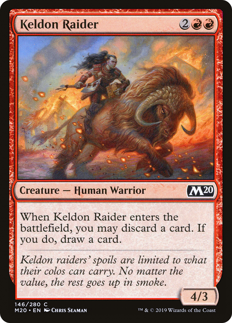 Keldon Raider (M20-146) [Core Set 2020] Foil MTG Single Wizards of the Coast