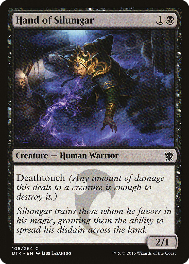 Hand of Silumgar (DTK-105) [Dragons of Tarkir] Foil MTG Single Wizards of the Coast