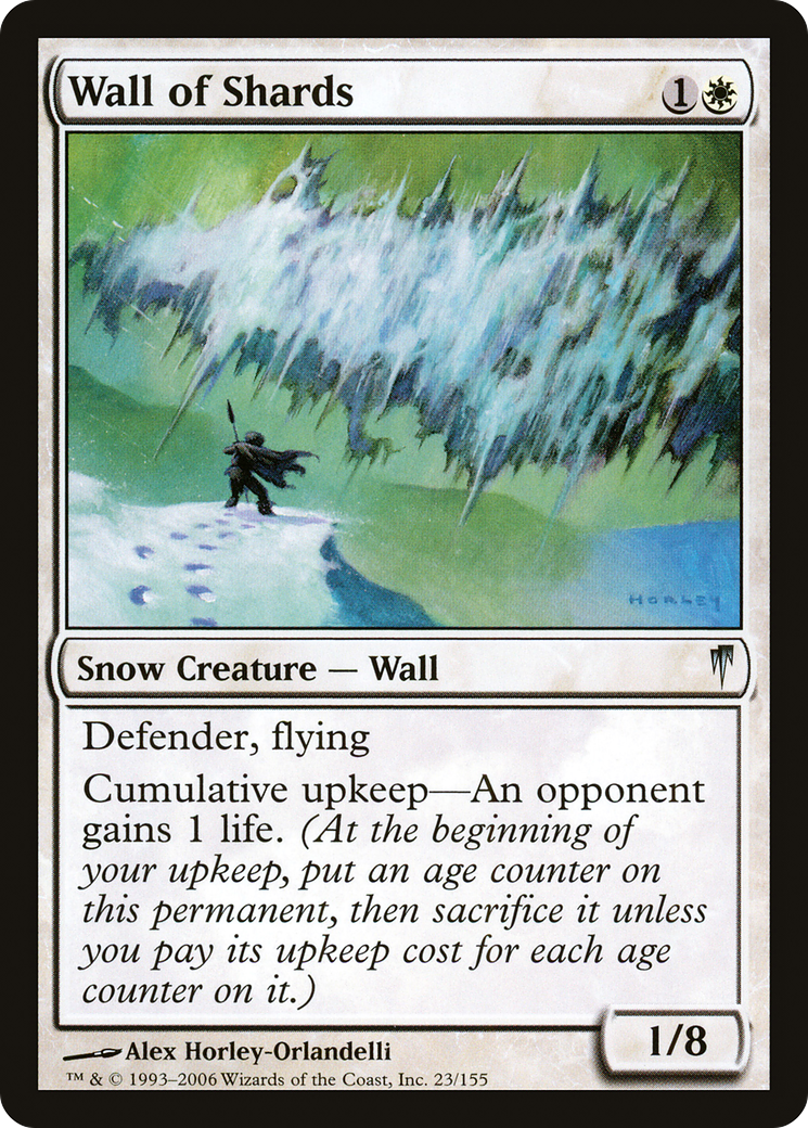 Wall of Shards (CSP-023) [Coldsnap] Foil MTG Single Wizards of the Coast