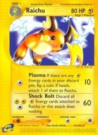 Raichu (61/165) Reverse Holofoil [Vintage: Expedition] Pokemon Single Pokémon