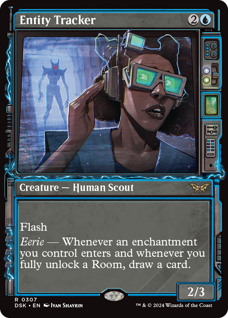 Entity Tracker (DSK-307) [Duskmourn: House of Horror] (Showcase) Foil MTG Single Wizards of the Coast