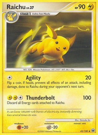 Raichu (/100) Reverse Holofoil [DP: Majestic Dawn] Pokemon Single Pokémon