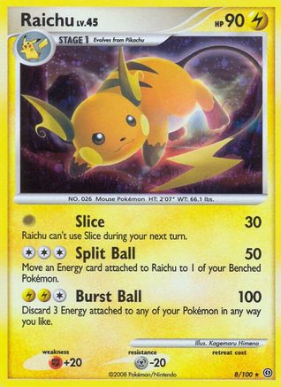 Raichu (/100) Reverse Holofoil [DP: Stormfront] Pokemon Single Pokémon