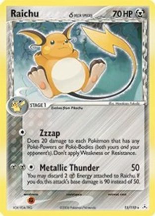 Raichu (Delta Species) (/110) Holofoil [EX: Holon Phantoms] Pokemon Single Pokémon